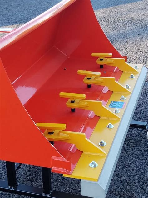 snow bucket on skid steer|tractor bucket rubber snow edge.